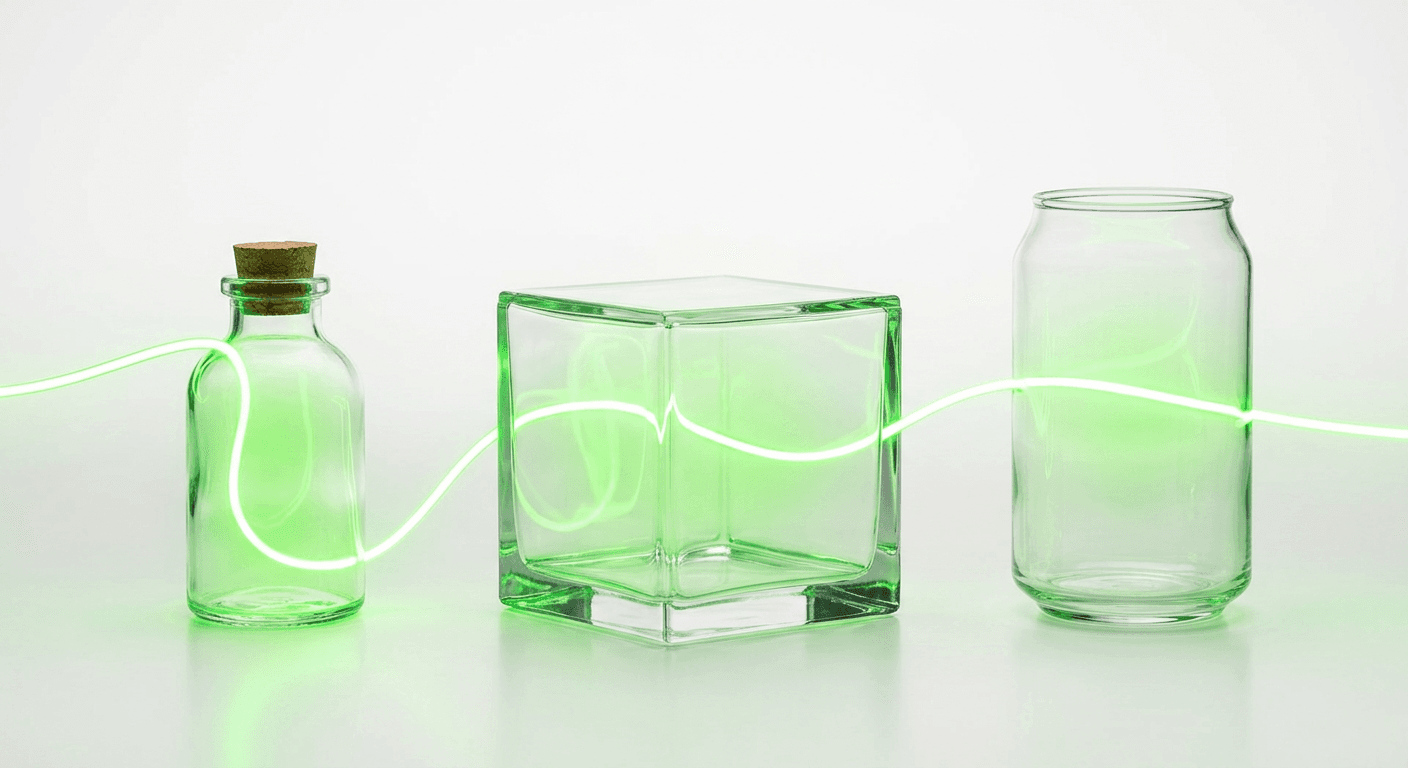 Trazabilidad — hilo luminoso verde